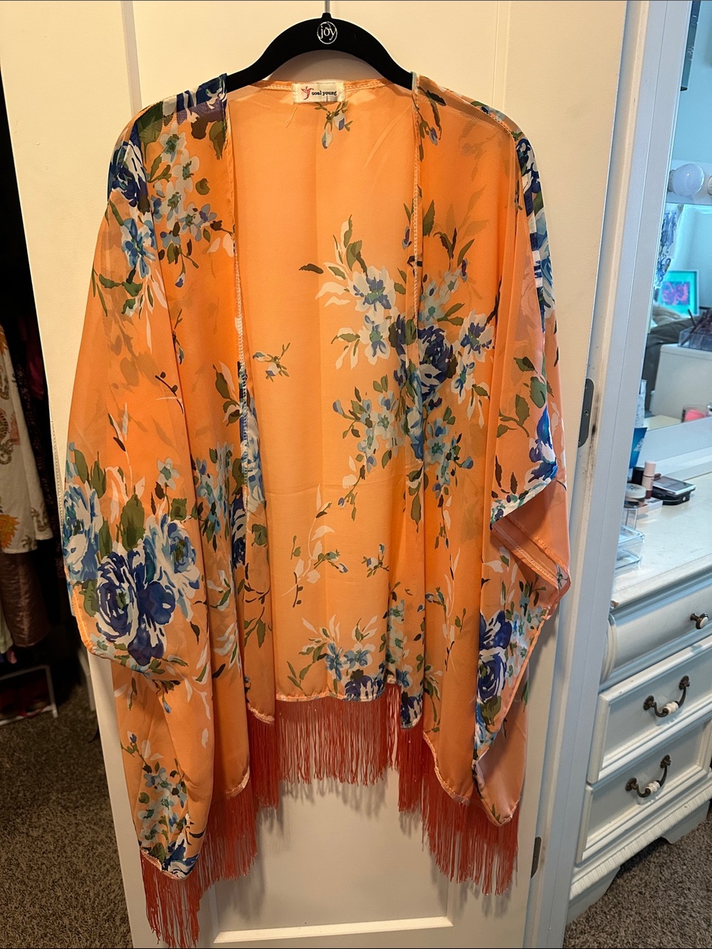 Floral Sheer Kimono style top
